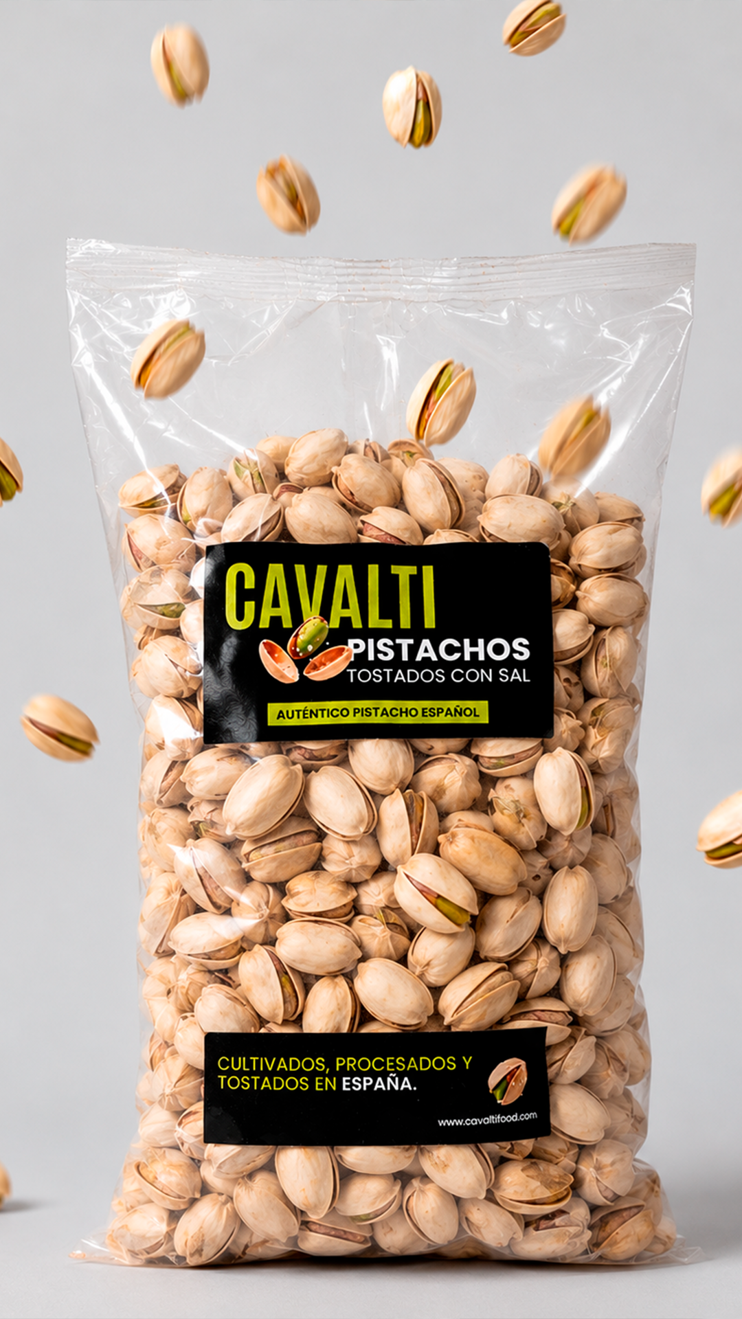 Pistachos Tostados con Sal 1 kg | 100% Pistacho Español | Cavalti